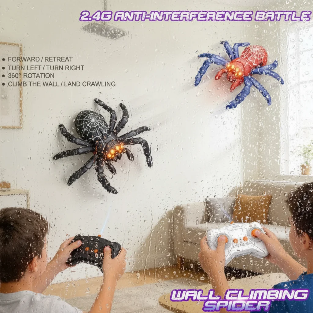 Escalada de parede camaleão controle remoto barata aranha simulação rastejando brinquedo carregamento brincadeira brinquedo presentes do miúdo