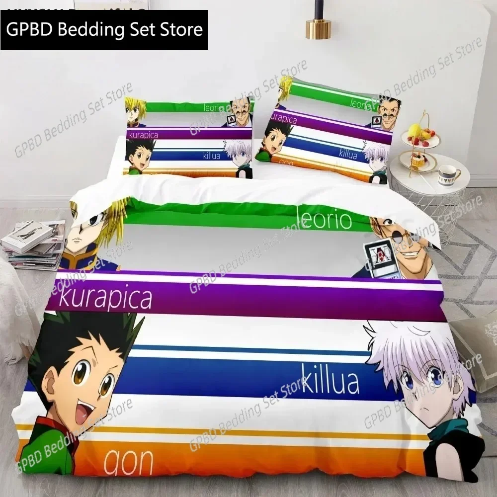 Hunter X Hunter 3D Duvet Cover Set Bedding Set Japanese Anime Twin Queen King Quilt Cover Pillowcases Polyester Home Decor
