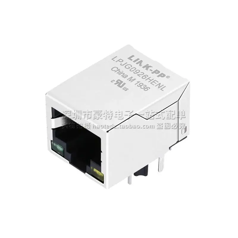 2 pcs/LPJG0926HENL New Original Ethernet Gigabit Single Port PoE RJ45 Interface Connector