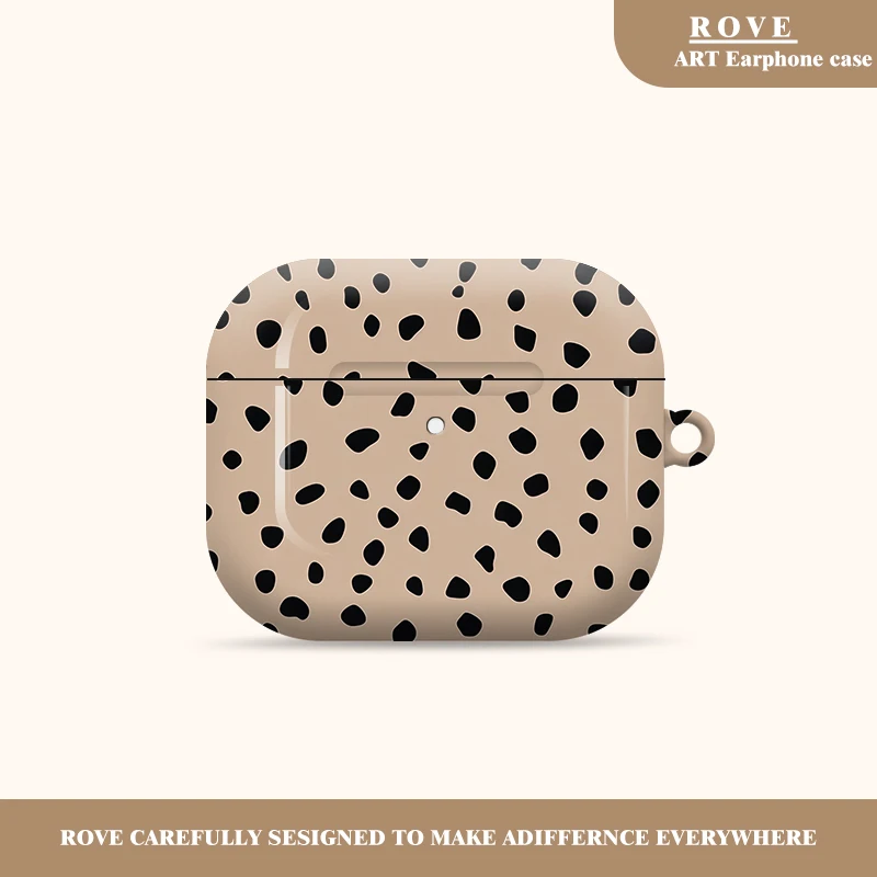 

Black Spots on Camelfor Apple Airpods Pro 3 Earphone Case Gloss Protection Cover Case for Airpods 2 3 4 Film Case