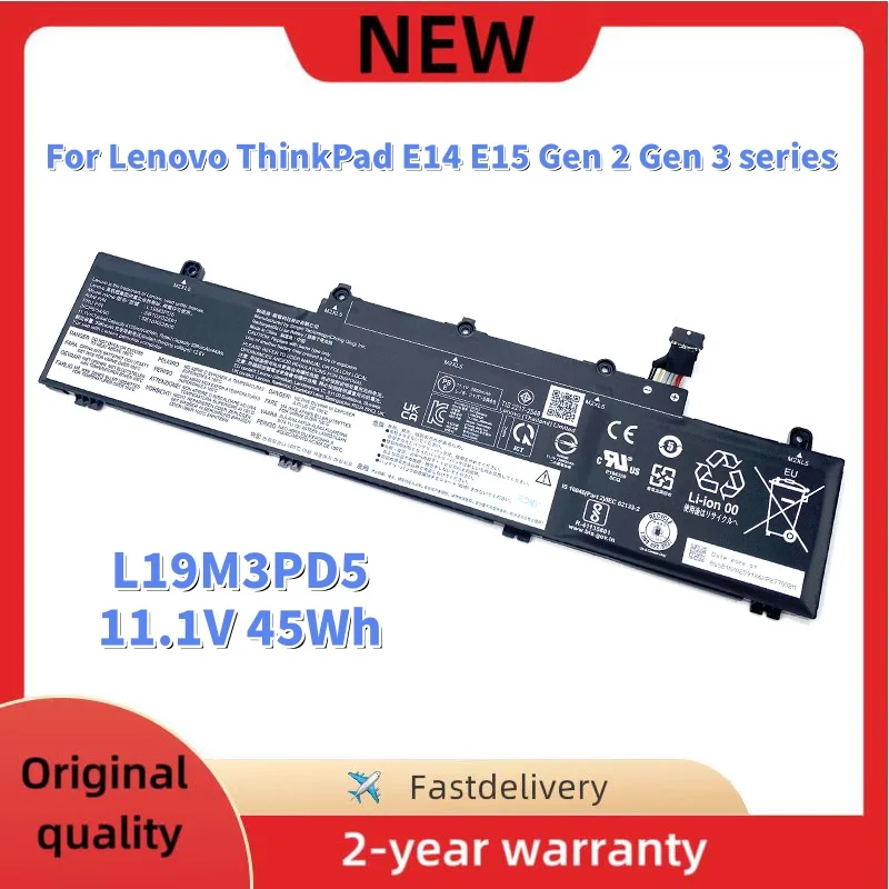 

Аккумулятор для ноутбуков Lenovo ThinkPad E14 E15 Gen 2 Gen 3 серий L19M3PD5 L19D3PD5 L19C3PD5 L19L3PD5 TP00117A TP00116C SB10X02591