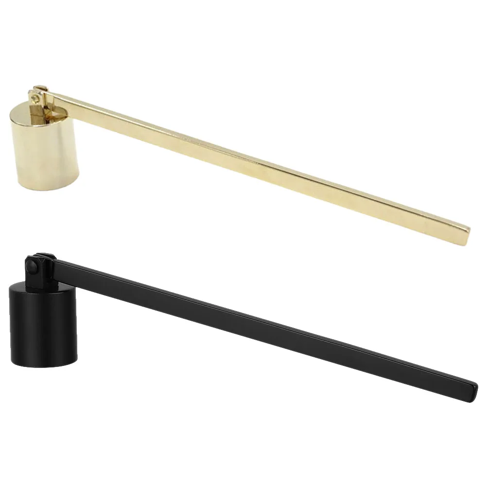 

2 pcs Stainless Steel Snuffer Long Handle Decorative Extinguisher For Flame Extinguishing Vintage Accessories