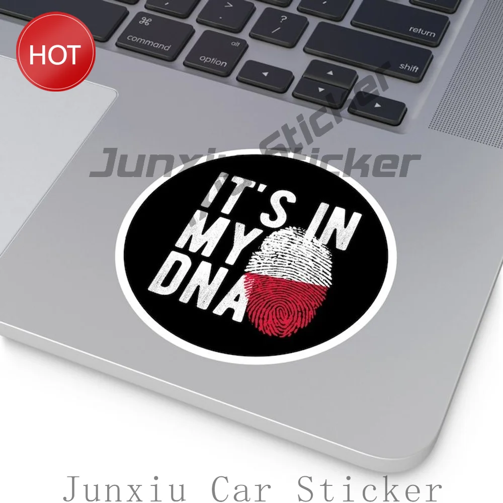 Poland Polish DNA Heritage Water Resistant PVC Sticker For Car Body And Laptop Family Ancestry Theme Decoration Decal