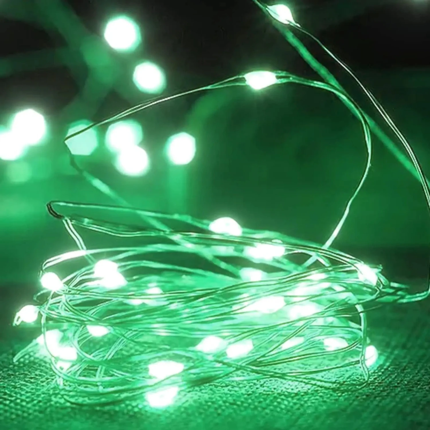 LED Christmas Fairy String Lights for Xmas Tree - Beautiful Copper Wire USB Powered Garland Decor for Wedding Party and Living R