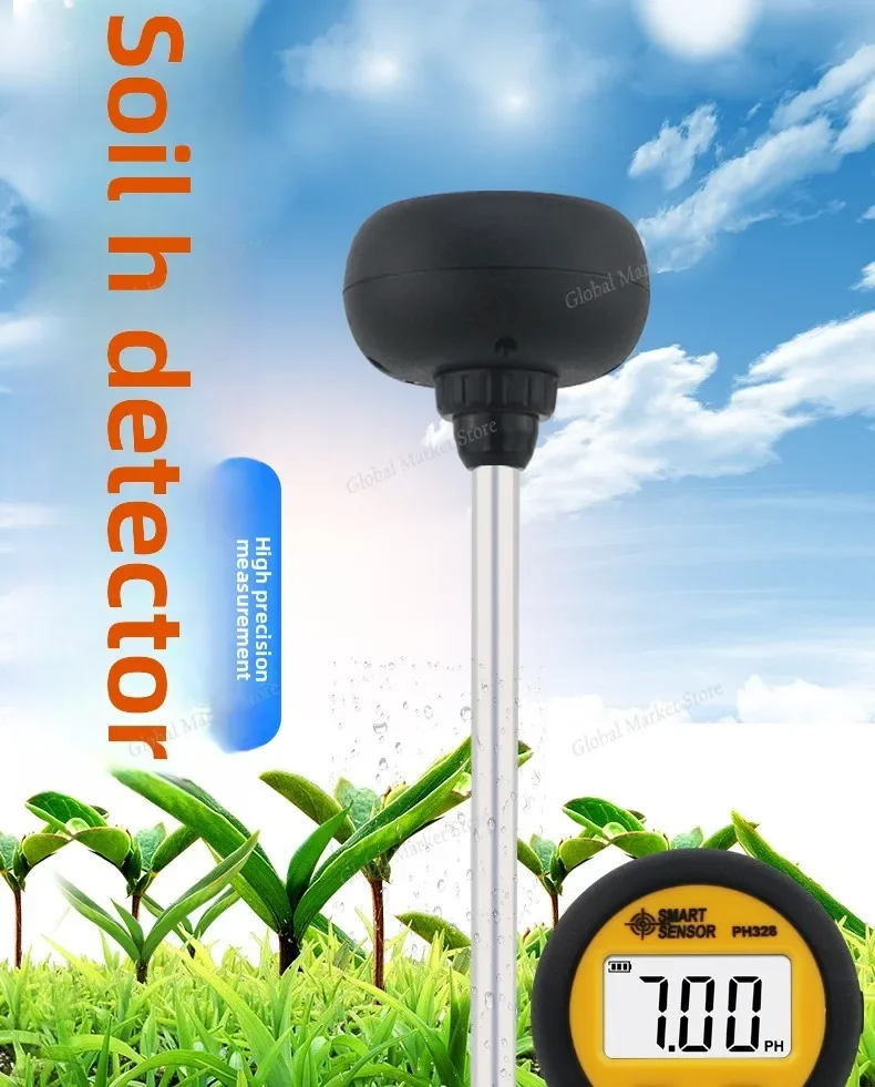 

PH328 Land pH meter, Orchard soil testing instrument, Soil moisture meter, Nutrient tester