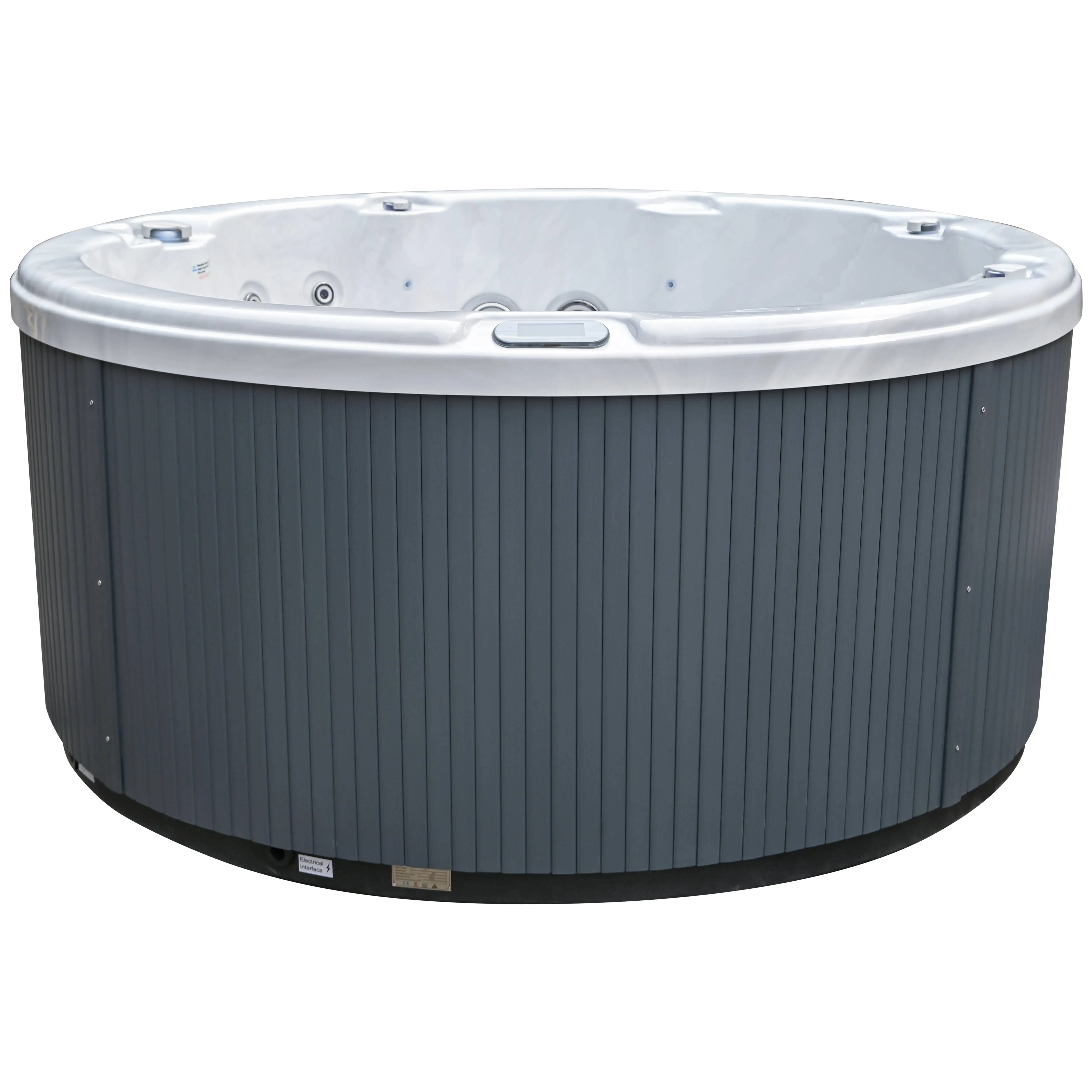Standing Corner Air Jet Bubble Acrylic Corner Bathtub Hydro Soaking Tub Spa Massage Glass Whirlpool Bathtub