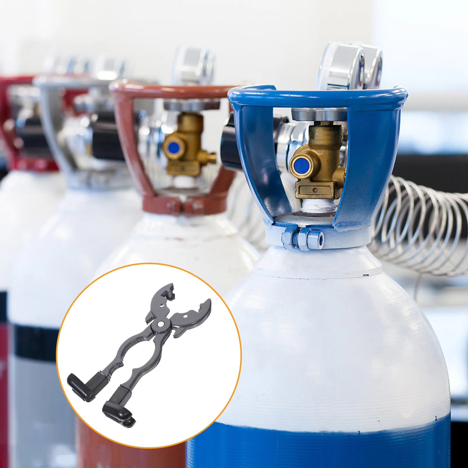 

Gas Tank Pressure Reducing Valves Wrench Multi-Function Aluminum Alloy Hand Wrench Non-Slip Handle Bottle Opener Tool