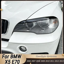 For BMW X5 E70 30d 48i 30i 35d 40d 30d 50i 35i M50d 2006-2013 Car Headlight Eyebrow Eyelid Trim Lamp Cover Body Kits Tuning