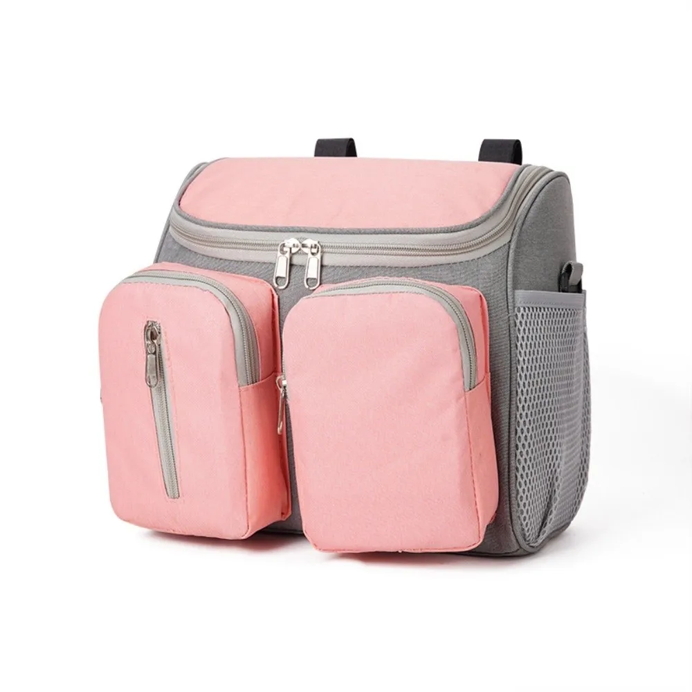 

Waterproof Mommy Shoulder Bag Oxford Cloth Multifunctional Stroller Storage Hanging Bag Multi-Pocket Large Capacity