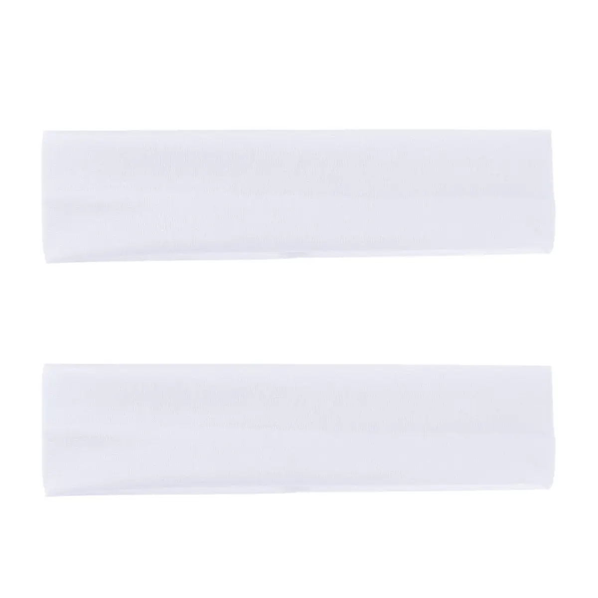 

2Pcs Sport Headband Quick Dry Sweatproof Yoga Running Gym Dance Hairband Stretchy Comfortable Professional Look White