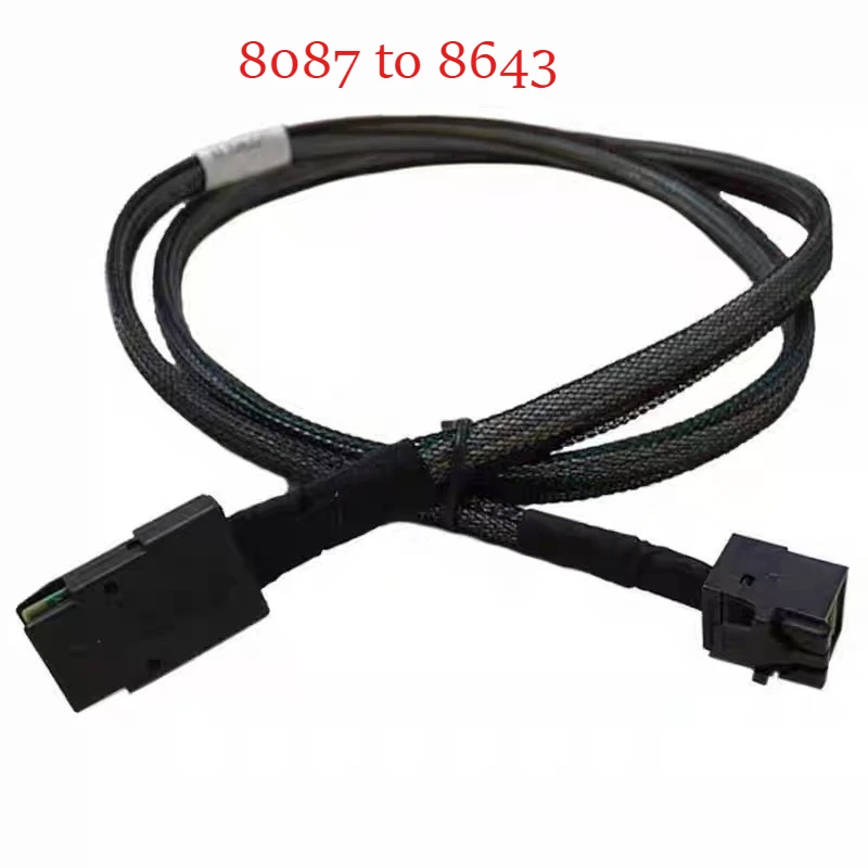 Internal MINI SAS 8643 To SFF 8087 HD Server Data Cable  Mini-sas HD SFF-8643 Data Server Hard Disk Raid Wiring Harness Cable