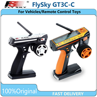 Flysky FS-GT3C 2.4Ghz 3CH LCD Radio Transmitter Remote Controller with FS-GR3E Receiver for RC Car Truck Crawler Boat