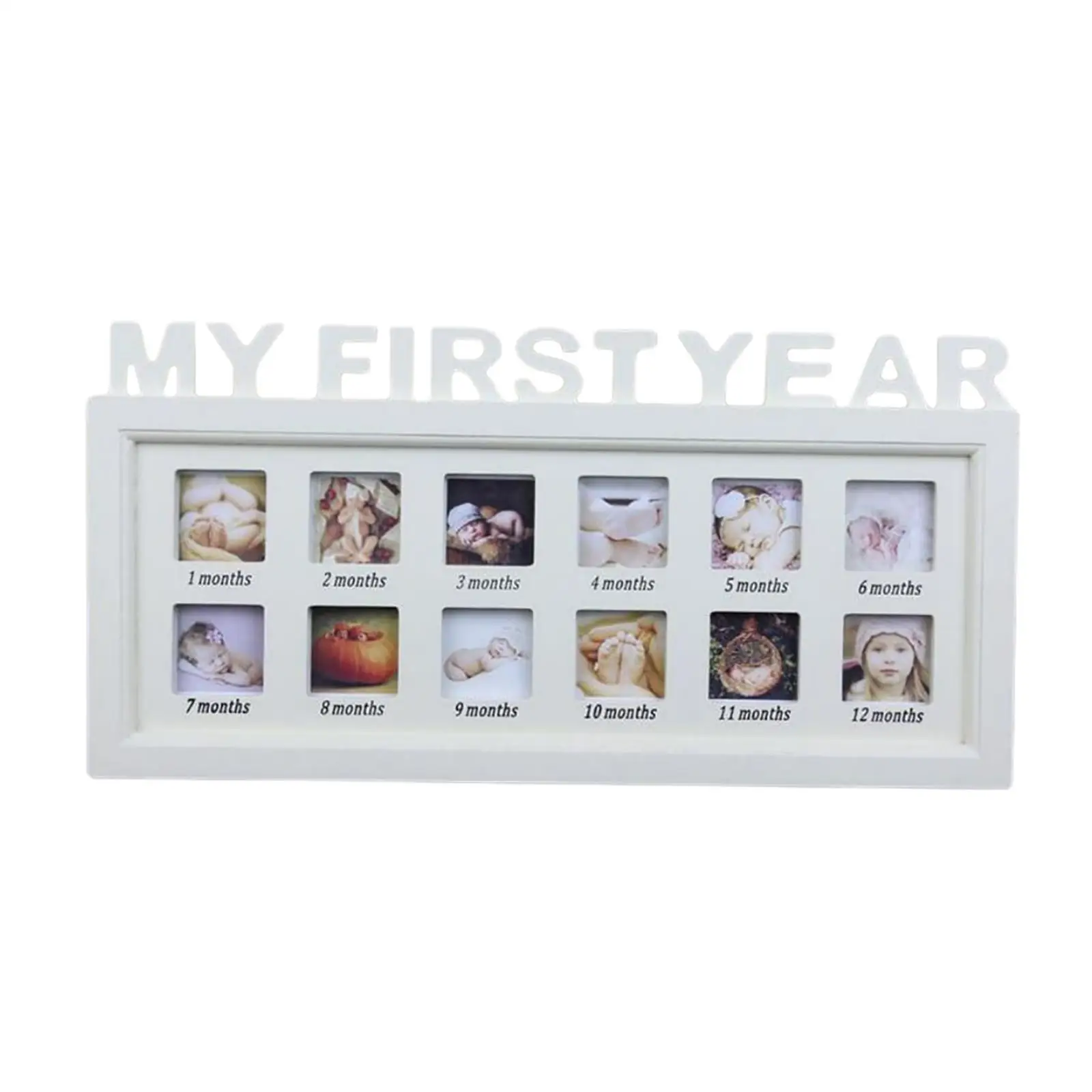 Newborn DIY 0-12 Month Kids Gift Year Footprint & Handprint Picture Desktop Display Wall Decoration