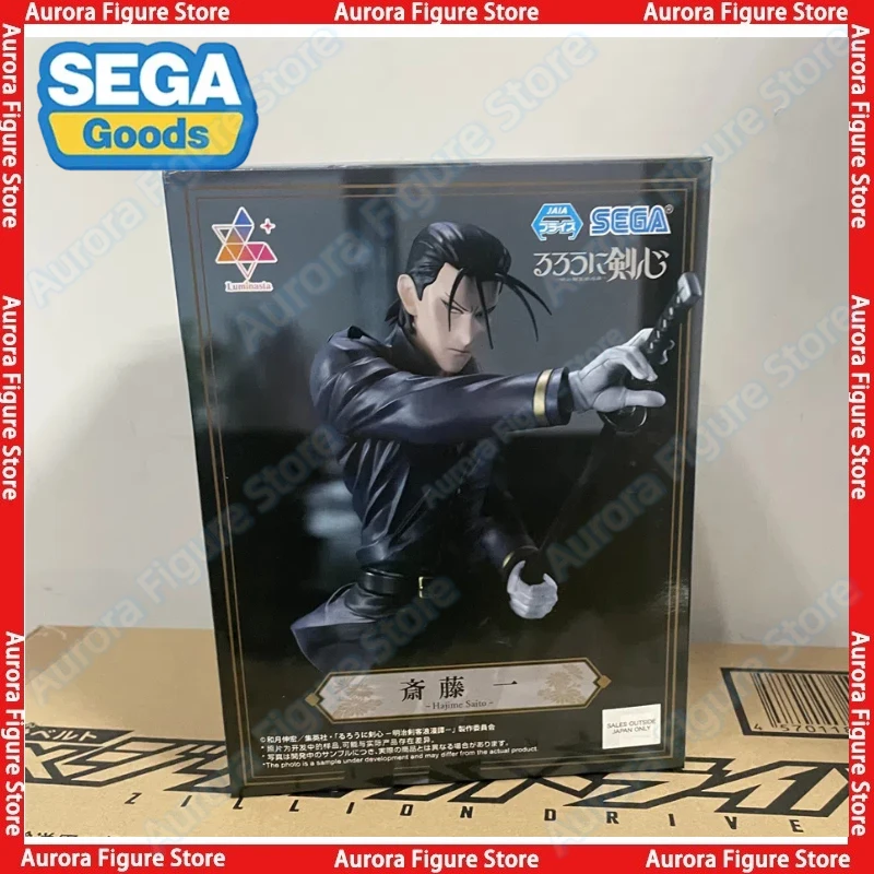 

In Stock SEGA Luminasta Rurouni Kenshin Hajime Saito Desktop Cute Doll Anime Figures Toys PVC Gift Collectible