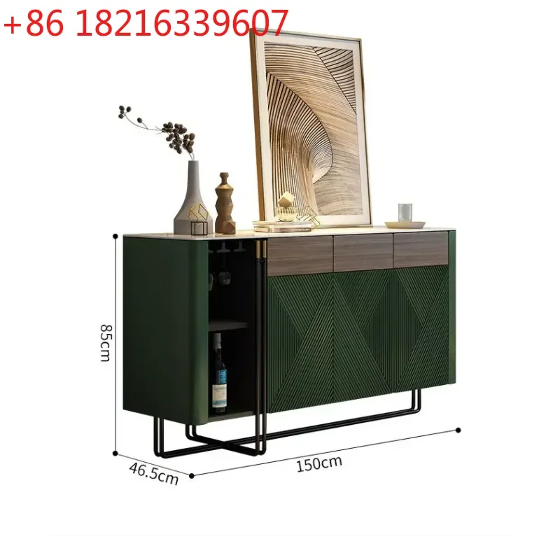 Italian Light Luxury Rock Slab Dining Side Cabinet Wine Storage Modern Simple Living Room Multi-functional Household Locker