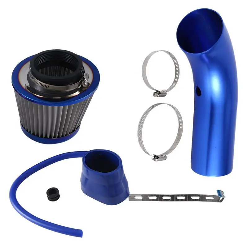 

Durable-76Mm Intake Filter Mushroom Head Car Turbo Pipe Intake Sleeve Universal Set Blue