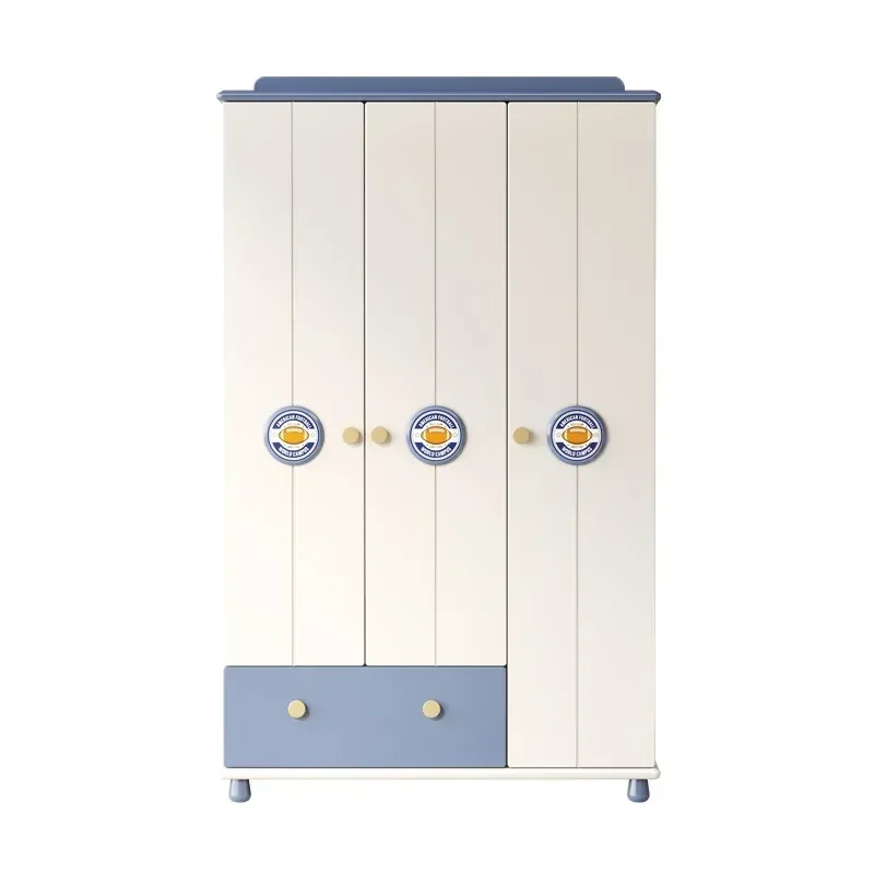 

Шкаф из массива дерева, детский гардероб, современный минималистичный 3-дверный шкаф