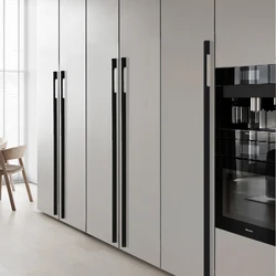 BaiNong Modern Simple Style Wardrobe Door Handle Cabinet Cabinet TV Cabinet Bookcase Drawer Door Handle Black Gold Handle