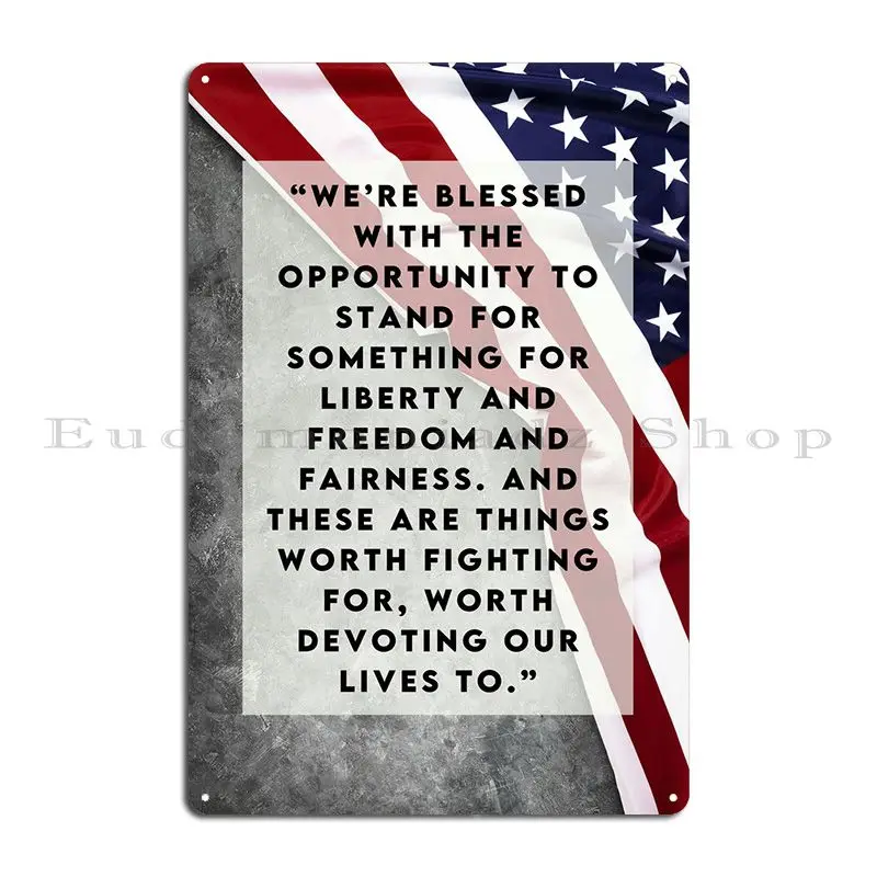 Ronald Reagan Quotes Metal Plaque Poster PaintingParty Designing Customized Club Tin Sign Poster