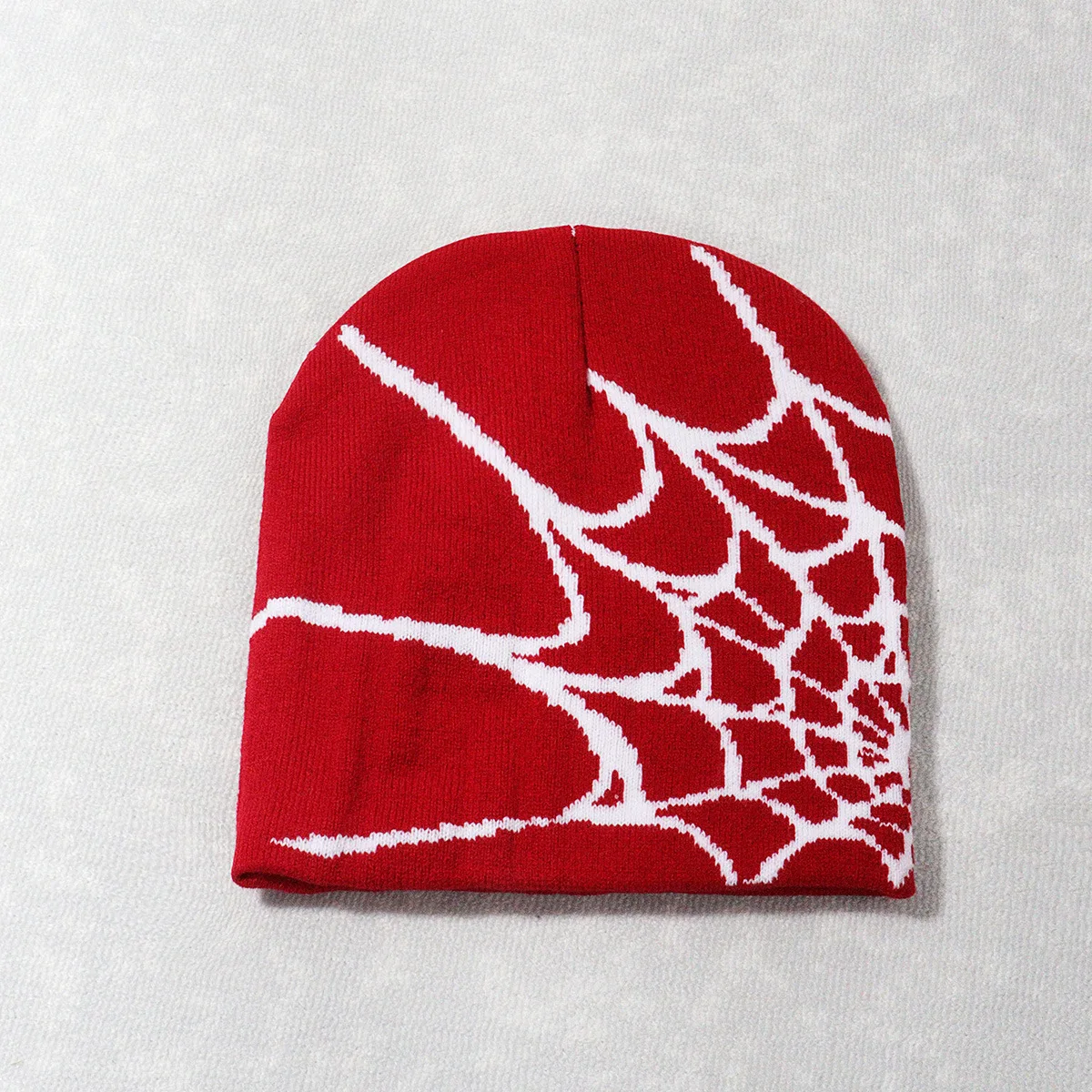 الحياكة شبكة العنكبوت تصميم قبعة Skullies Beanies للرجال النساء البلوز كومة قبعة Y2k القوطي قبعات صغيرة دافئة جديد الهيب هوب قبعة الشارع