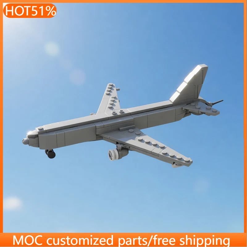 

206 деталей, конструктор самолета Boeing KC-46 PEGASUS, масштаб 1:300, MOC, модульный дизайн, сборная модель, игрушка-конструктор, подарок