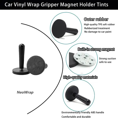 Car Wrapping Strong Magnetic Holder Car Film Fix Tool Window Tint Sticker Install Magnet Holder Fixer Sign Making Vinyl Tools - Image 4