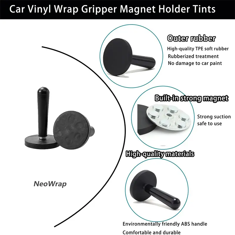 Car Wrapping Strong Magnetic Holder Car Film Fix Tool Window Tint Sticker Install Magnet Holder Fixer Sign Making Vinyl Tools - Image 4