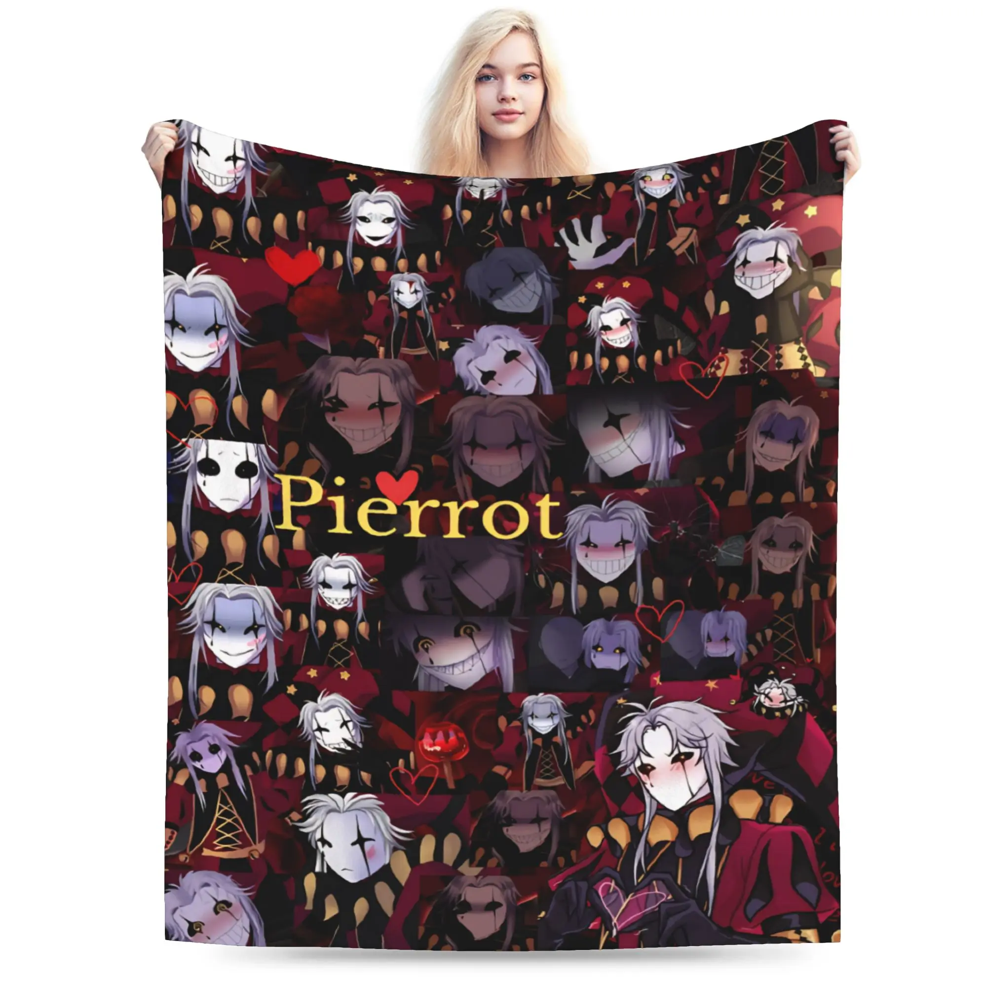 Pierrots The Freak Circus Blanket Soft Fleece Healing Present  Throw Blanket Rug Piece