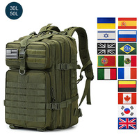 30L/50L Tactical Backpack Men Military Camouflage Travel Outdoor Waterproof Rucksacks Army Outdoor Camping Trekking Hunting Bag