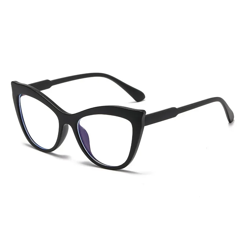 Montura de Gafas de ojo de gato para mujer, anteojos de Color degradado a la moda, antiluz azul, para ordenador, 2024