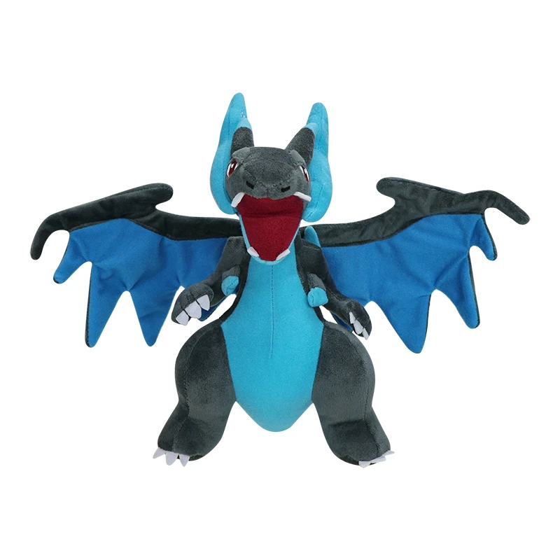 Mega Charizard X Plush Toys Mega Charizard Evolution Doll Soft Stuffed Animals Toys Gifts for Children 9 Inch