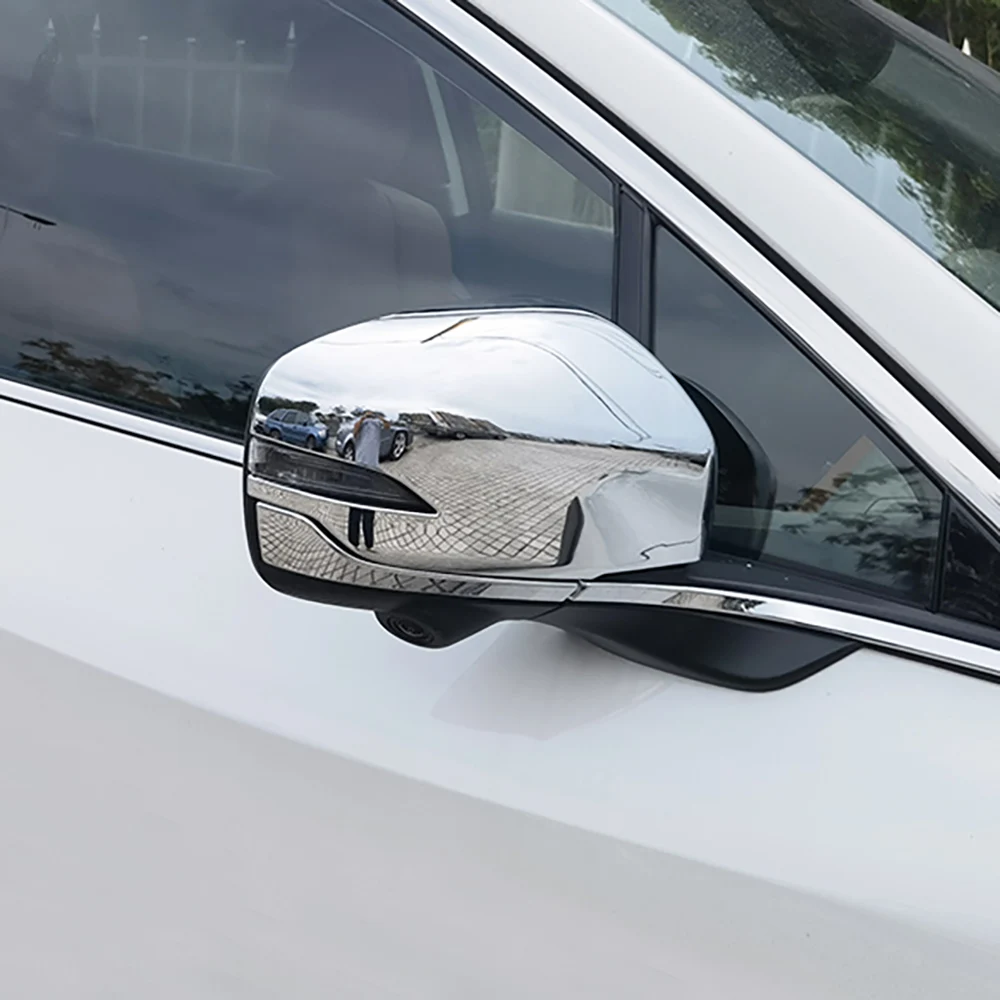 

Chrome Door Side View Mirror Wing Trim Covers For Subaru Outback 2021-2024 Accessories Car Styling