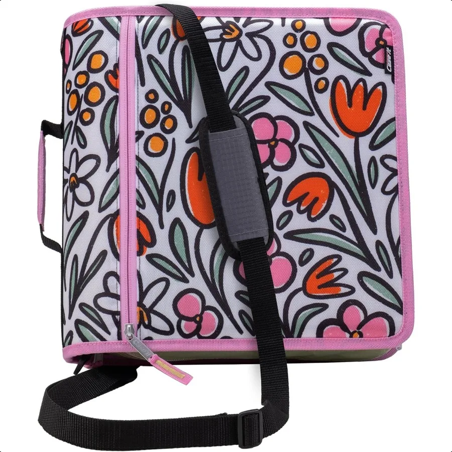 

Mighty Zip Tab School Zipper Binder 3Inch ORings 600Sheet Capacity 5Subject Expanding File Folder Multiple Pockets Storage Orga