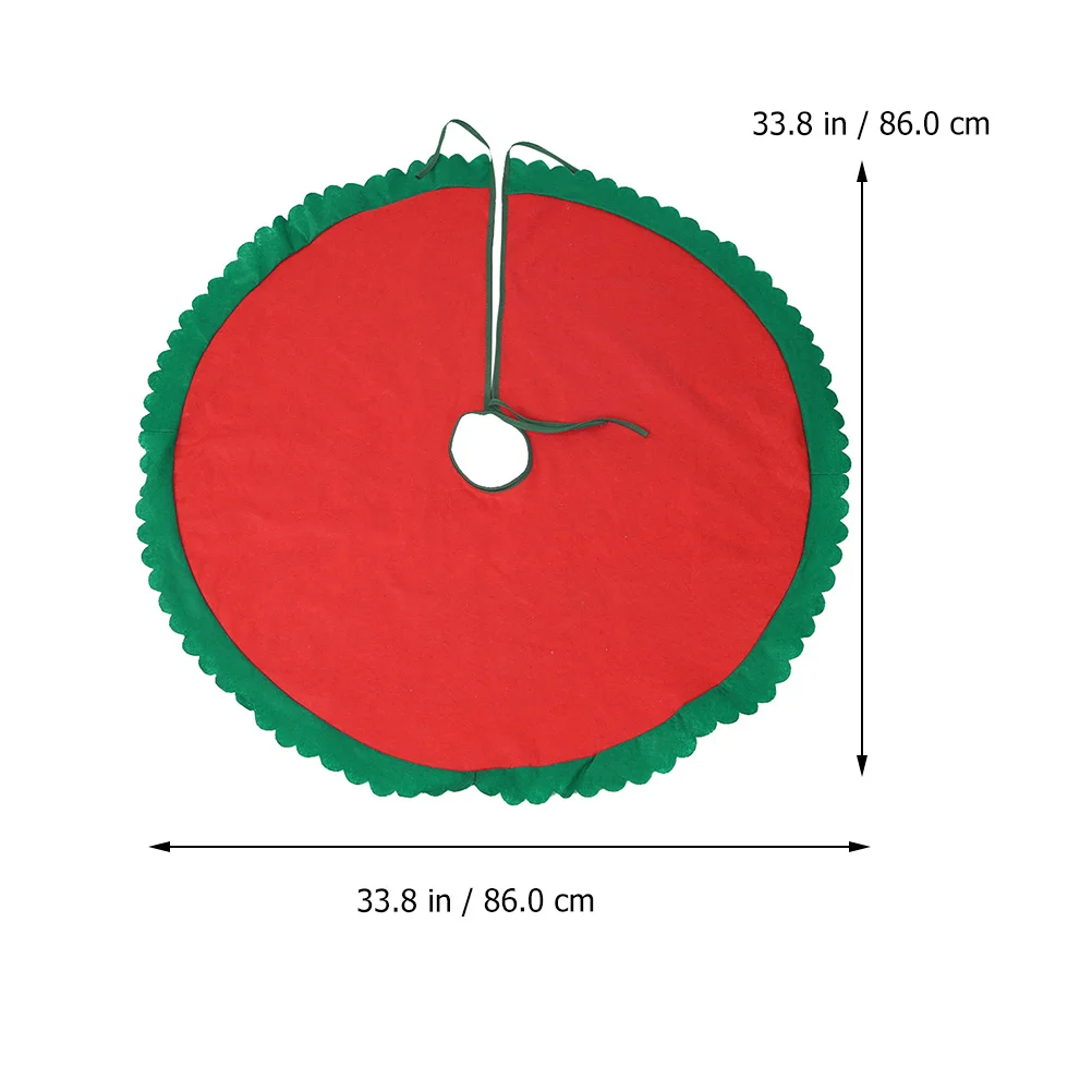 

1Pcs Xmas Tree Skirt Fashionable Ornament Soft Texture Ideal for Christmas Parties Decorative Tree Foot Cloth Home Holiday Decor