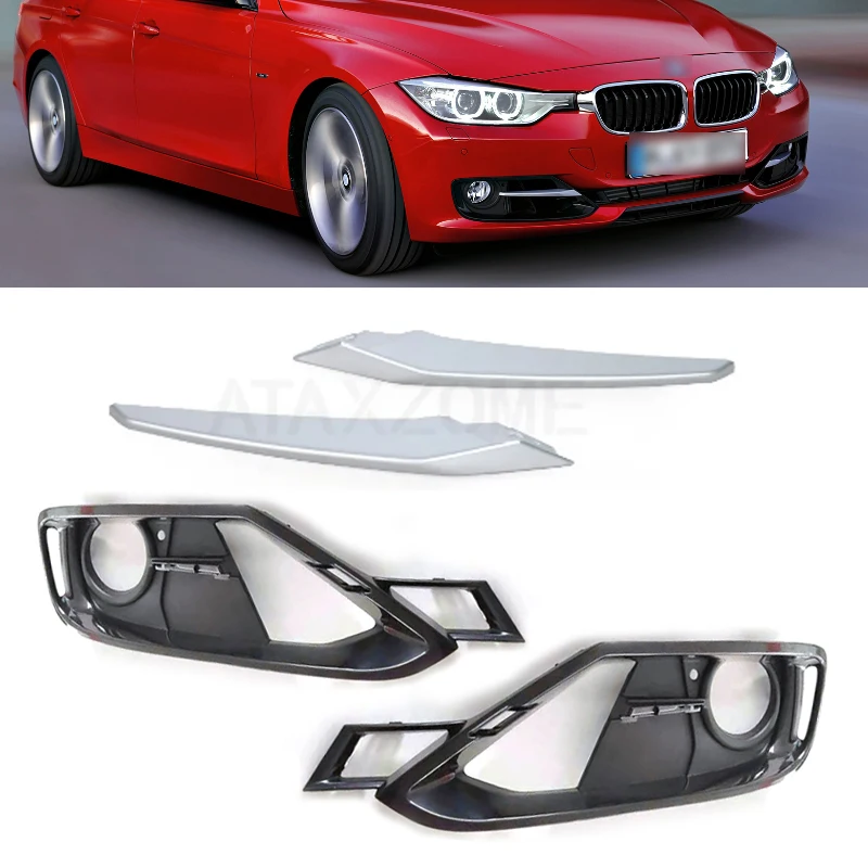 

Car Front Bumper Fog Light Grill For BMW F30 F31 2012-2015 Fog Light Open Vent Grille Intake Cover 51117300739 51117300740