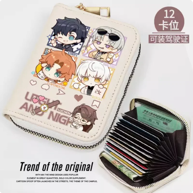 Anime Light and Night Sariel Fashion Wallet PU Purse Card Coin Zipper Cash Holder Bag Cosplay Gift B562