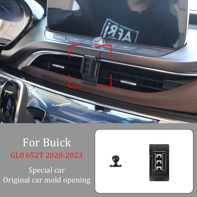 

For Buick GL8 652T 2020-2023 Car Infrared Induction Mobile Phone Wireless Charging Bracket DIY Custom Pattern Navigation Bracket