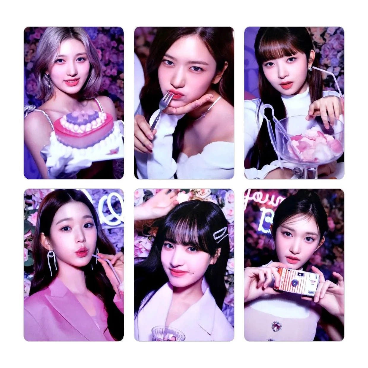 Kpop Idol 6pcs/set Lomo Cards IVE Photocards The Prom Queens Photo Card Postcard for Fans Collection