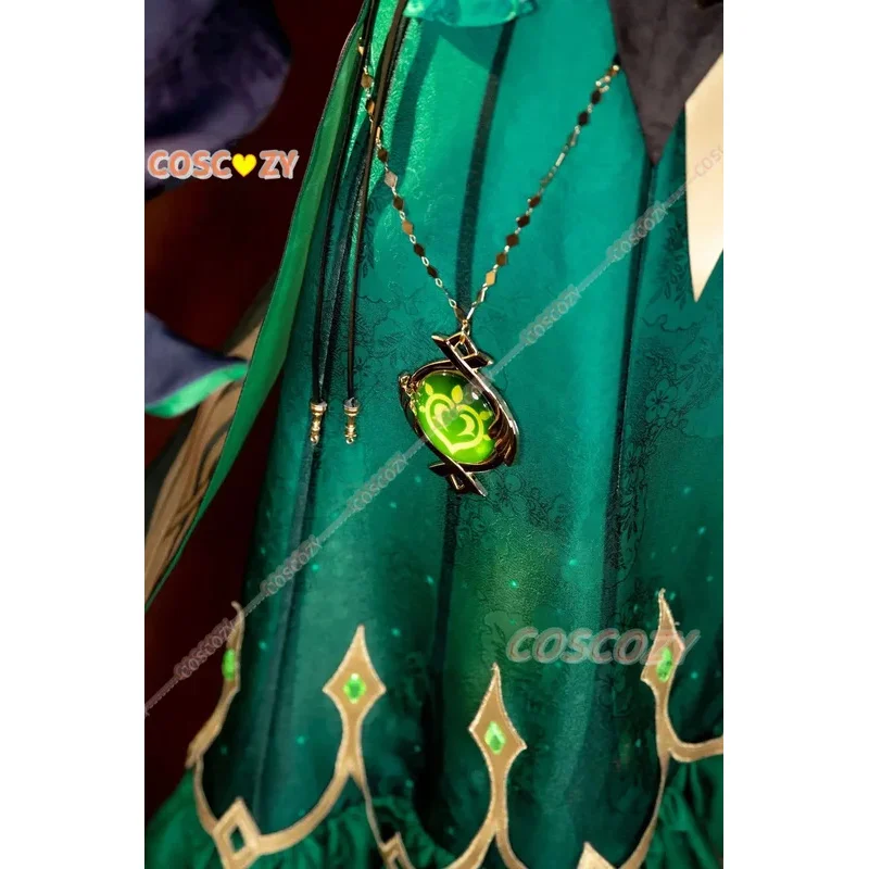 Genshin-traje de juego de perfumista Emilie de impacto, precioso vestido, uniforme, disfraz de Cosplay, peluca, fiesta de Halloween, traje de juego de rol para mujer