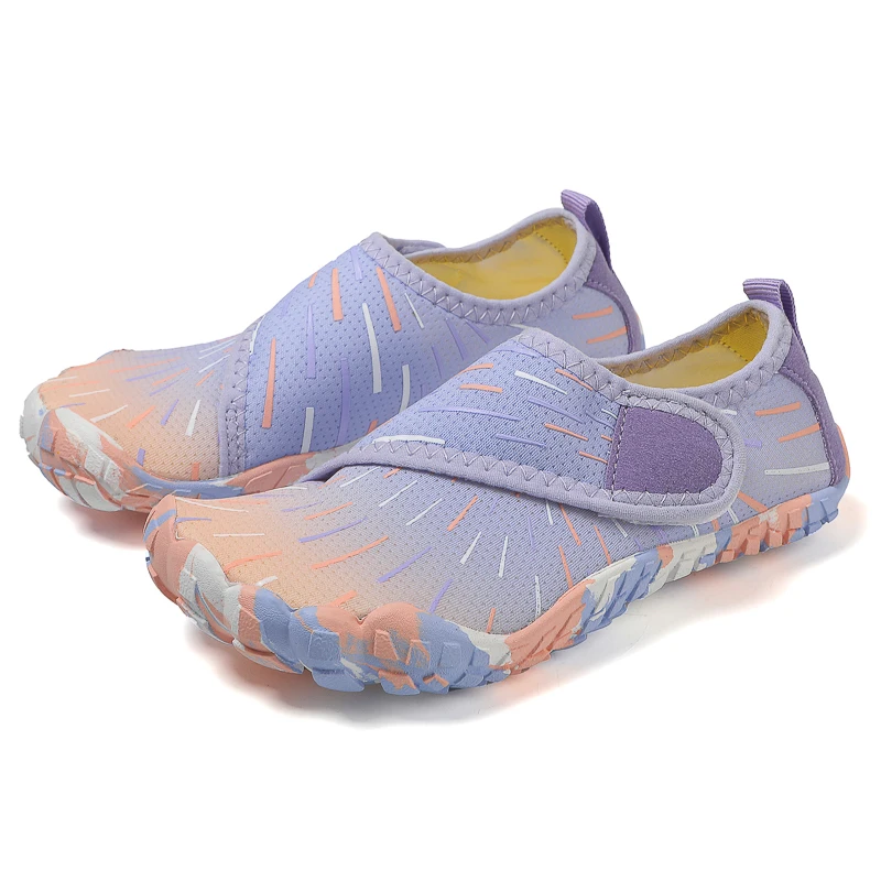 New Pupil Summer Camp Aqua Shoes Family Vacation Barefoot Quick-Dry Diving Wading Shoes KID Beach Swimming Shoes 29-38#