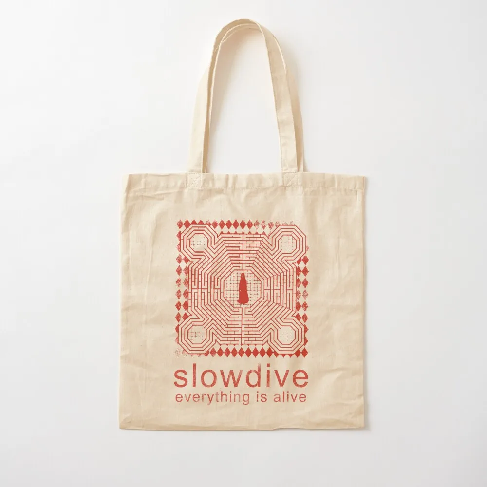 Slowdive - everything is alive Tote Bag Women's beach bags canvas shopping bag Gift bags shopping bag logo