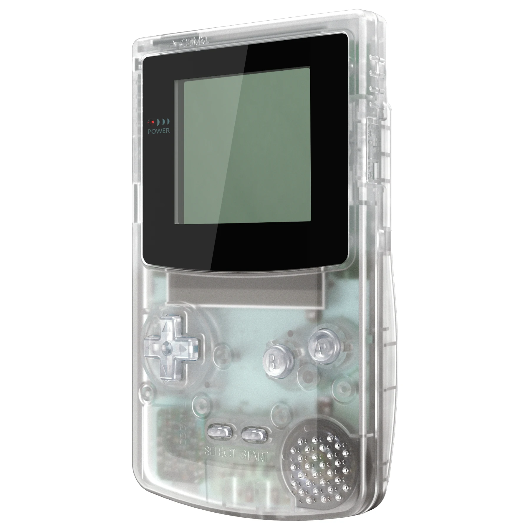 eXtremeRate IPS Ready Upgraded Replacement Shell Full Housing Cover & Buttons for Gameboy Color for GBC - Clear Series