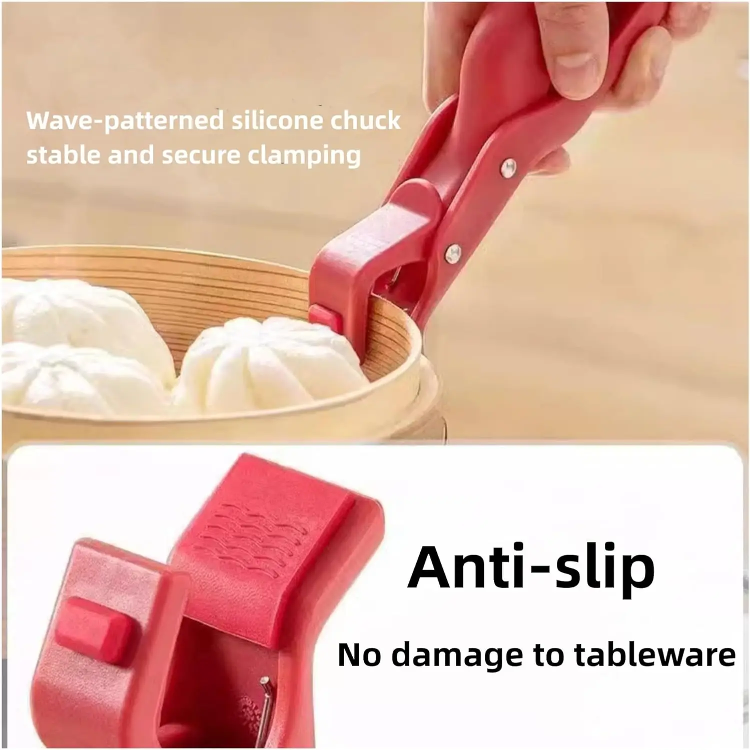 Anti-Scald Bowl Clip Pot Pan Gripper Easy Lift Hot Dish Non-slip Holder Plate Retriever Tongs Multifunction Kitchen Supplies