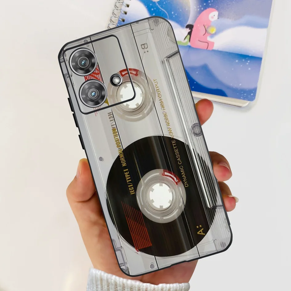 For Motorola Edge 40 Case Moto Edge 40 Neo 5G 2023 Cover Stylish Pattern Soft Slim Black Fundas For Moto Edge40 Edge40Neo Bumper