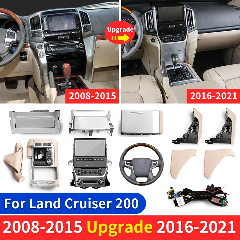 new 2008-2015 Upgrade 2021 RHD LHD For Toyota Land Cruiser 200 LC200 Interior Modification Accessories Steering Wheel Gearbox