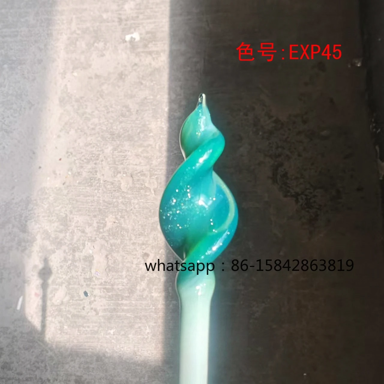 EXP45 Solaka Green Gold Star Rod, стеклянный стержень для розжига, цветной глазурованный твердый материал
