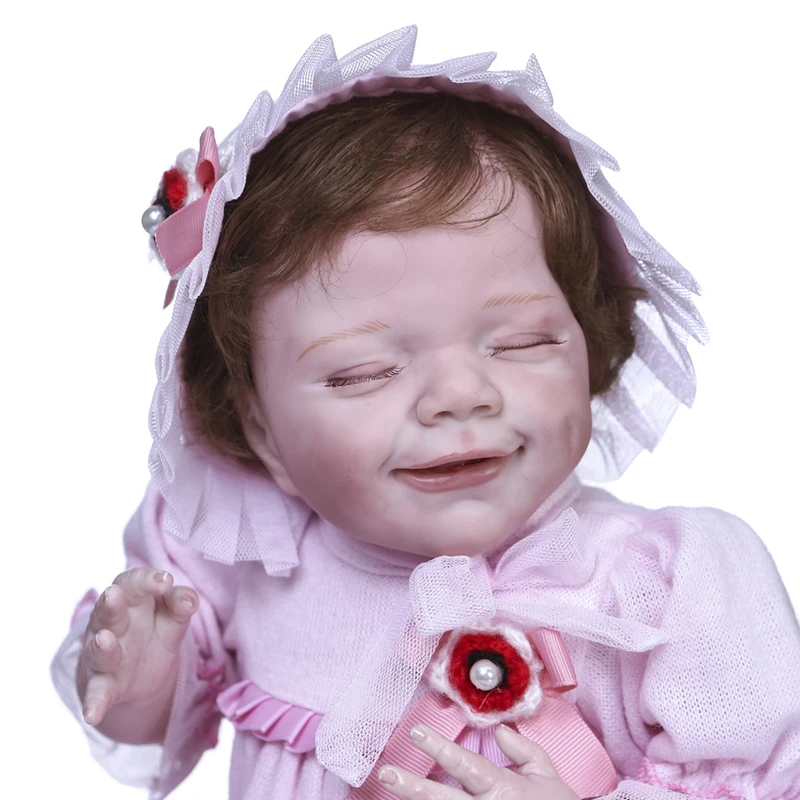 

SANDIE Clearance April Lifelike Sale 55CM Soft Body Cuddly Reborn Baby Doll Soft Touch Girl Princess Toy Gift For Children