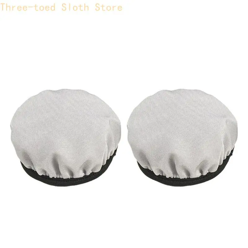 2 Stück Universal Fit Stoff-Ohrabdeckungen Flexs Stoff Headset-Ohrabdeckung bleiben hygienisch E74A – Detail 8