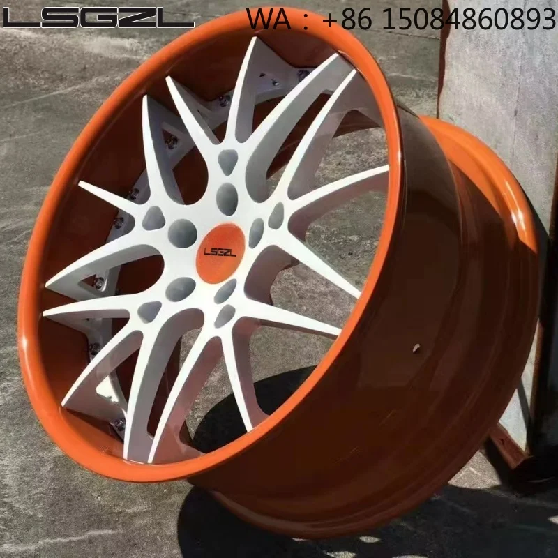 15-24 Inch Contrast Color Forged Wheels High End Custom Auto Forged Wheel Rims Factory Direct Rims For    Cars