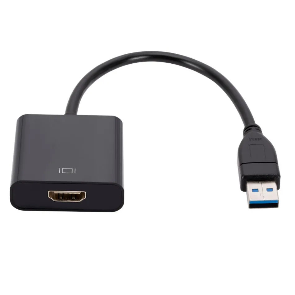 Cable adaptador de vídeo externo compatible con USB 3,0 a HDMI, convertidor de Audio y vídeo portátil, Unidad de 1080P gratis para ordenador de